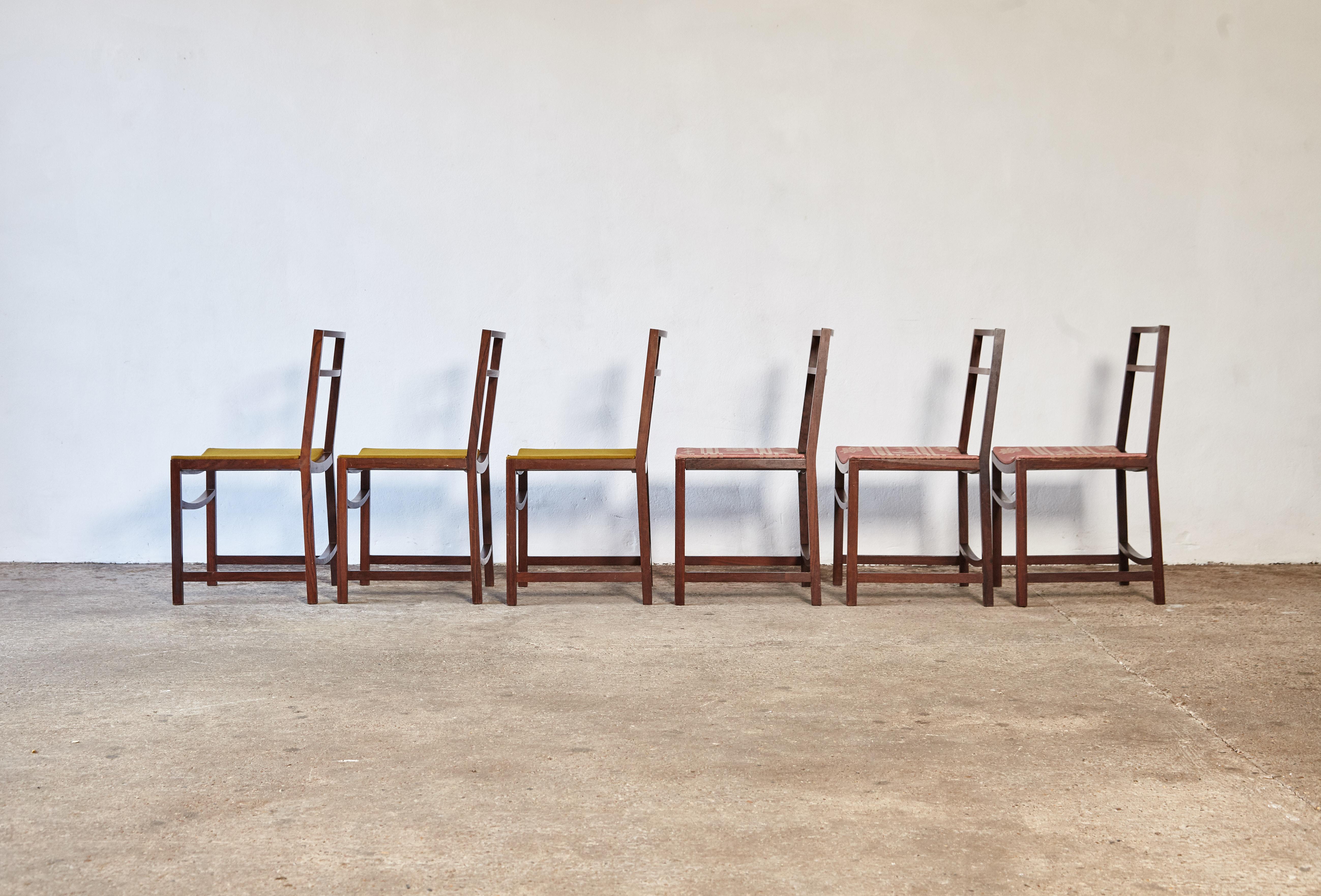 Minimal Dining Chairs by Renato Venturi for MiM Roma, Italy, 1950s In Good Condition In London, GB