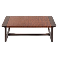 Table basse pommel minimaliste en ébène et acajou CMP Design pour Giordano Vigan
