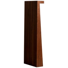 Minimal Geometric Pedestal Table in Black Walnut by Campagna