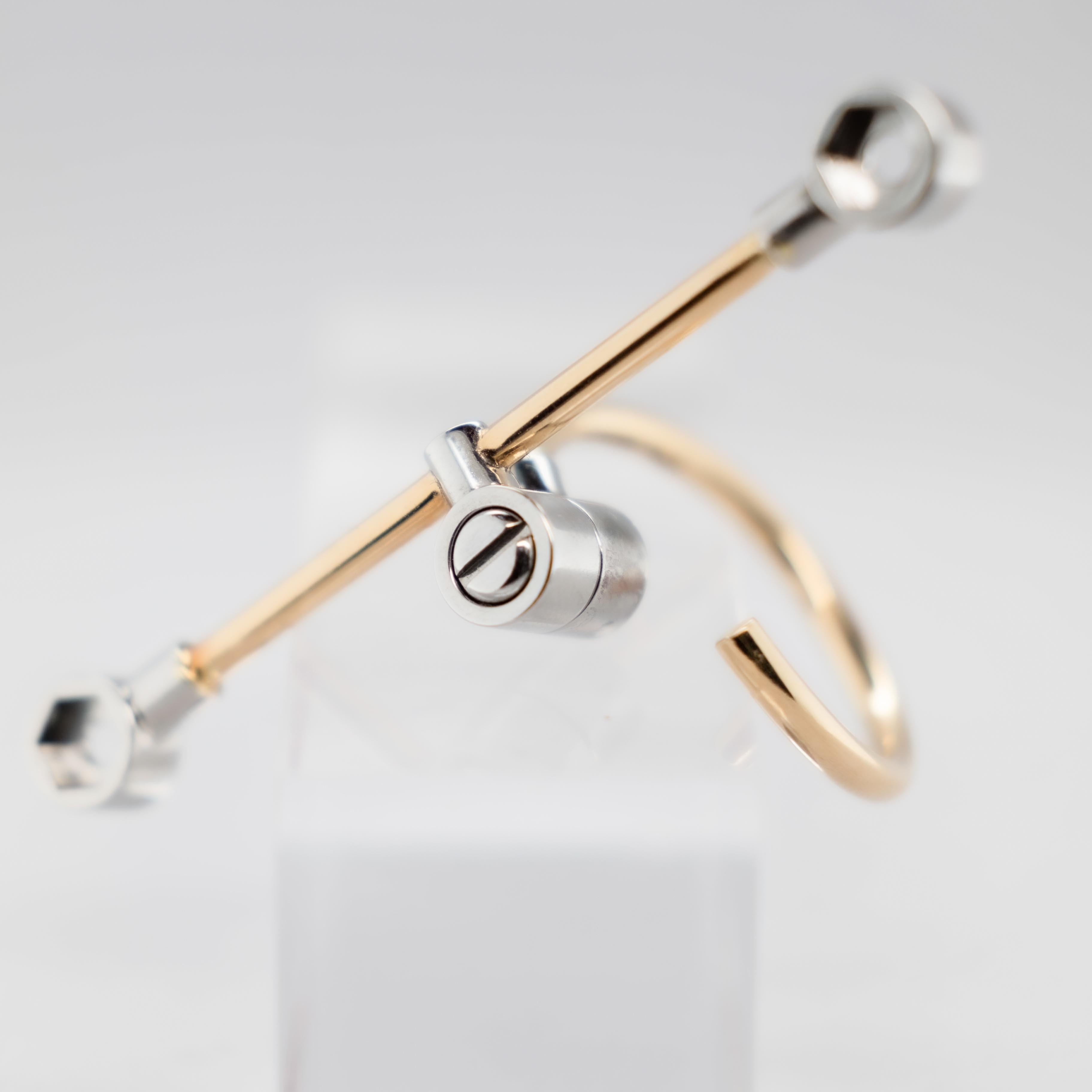 Contemporary Minimal Golden Ring 18k For Sale