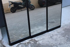 Grand miroir mural italien Rimadesio Lucio del Pezzo 1980, coloré