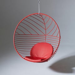 Modern Bubble Hanging Chair with mildew resistant pancake Cushions