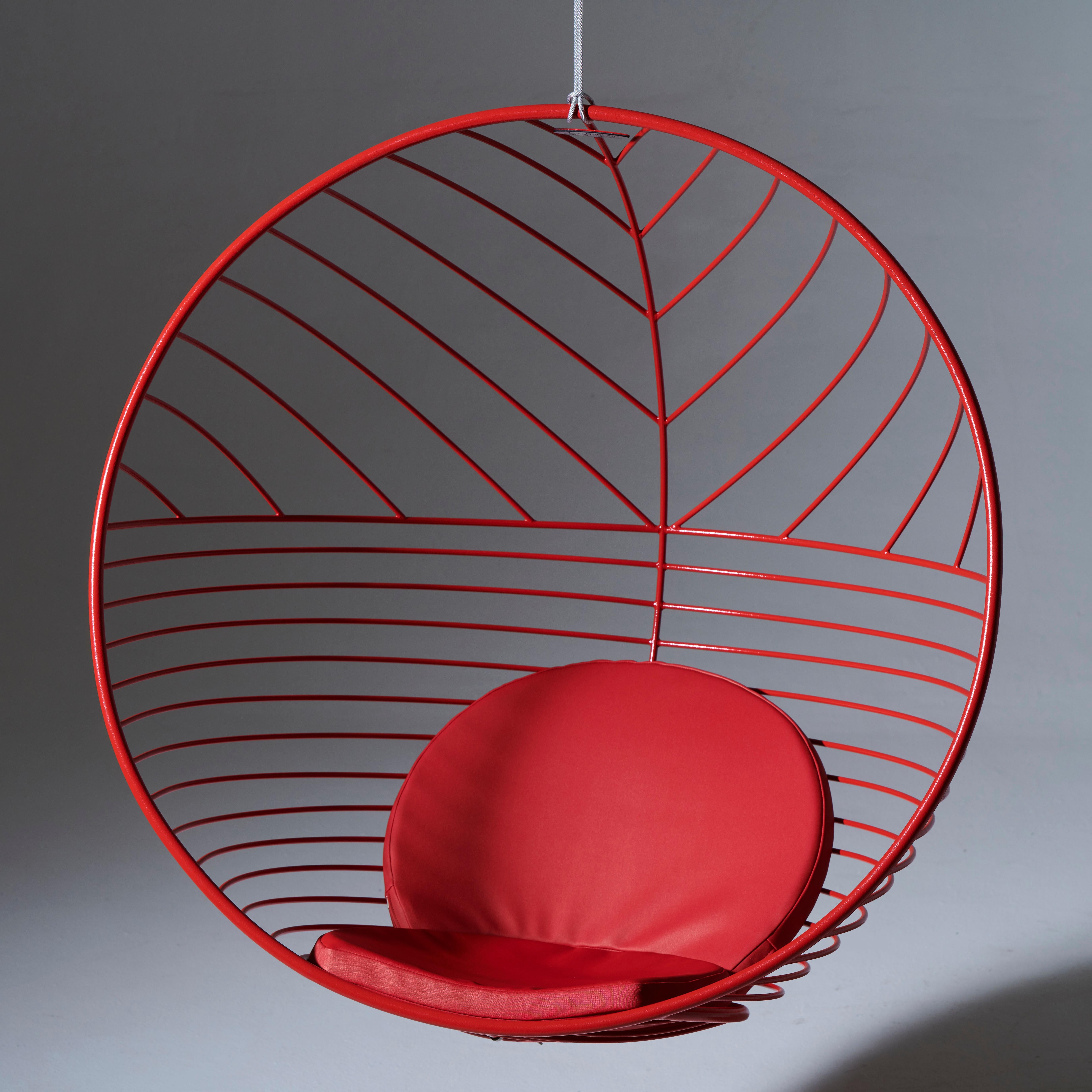 South African Minimal Hanging Chair with Permanent Mildew Resistant Cushions For Sale