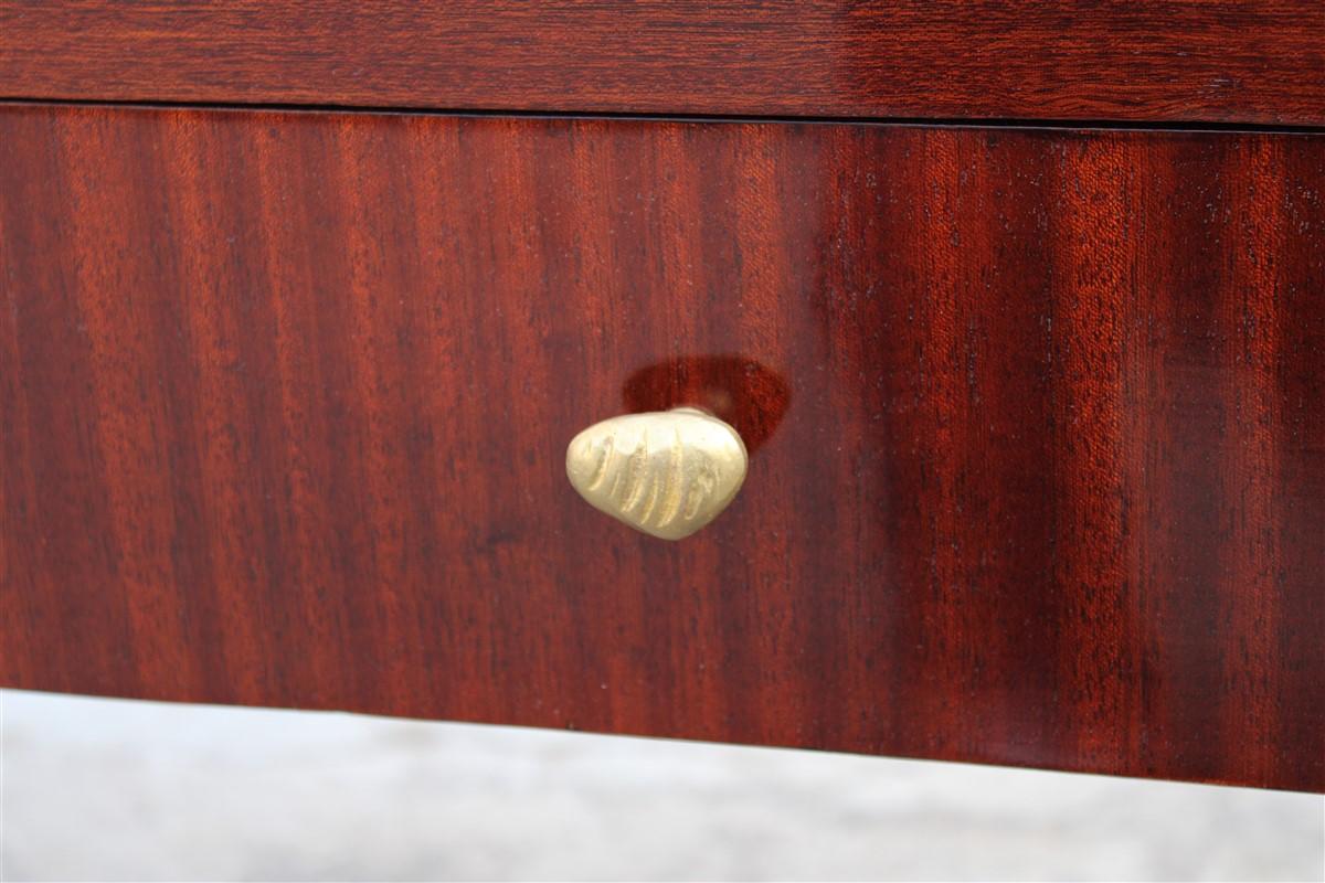 Mueble Bar Bar Geométrico Minimalista Italiano Mediados de Siglo Caoba Dassi Milano mediados del siglo XX en venta