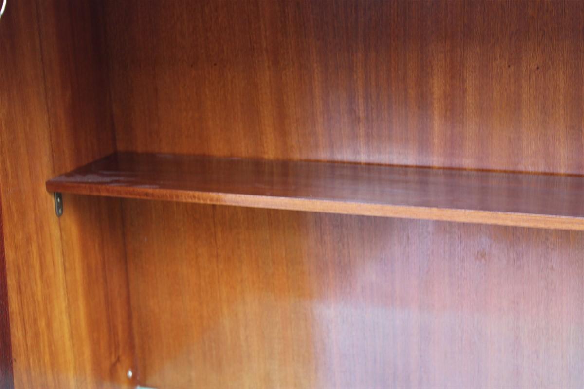 Mueble Bar Bar Geométrico Minimalista Italiano Mediados de Siglo Caoba Dassi Milano en venta 3