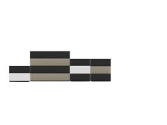 Minimal Italian Modern Brix Modular Stacking Drawer System Dresser Set by Bensen