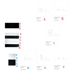 Italian Modern Brix Modular White & Gray Dresser Set by Bensen, Italy