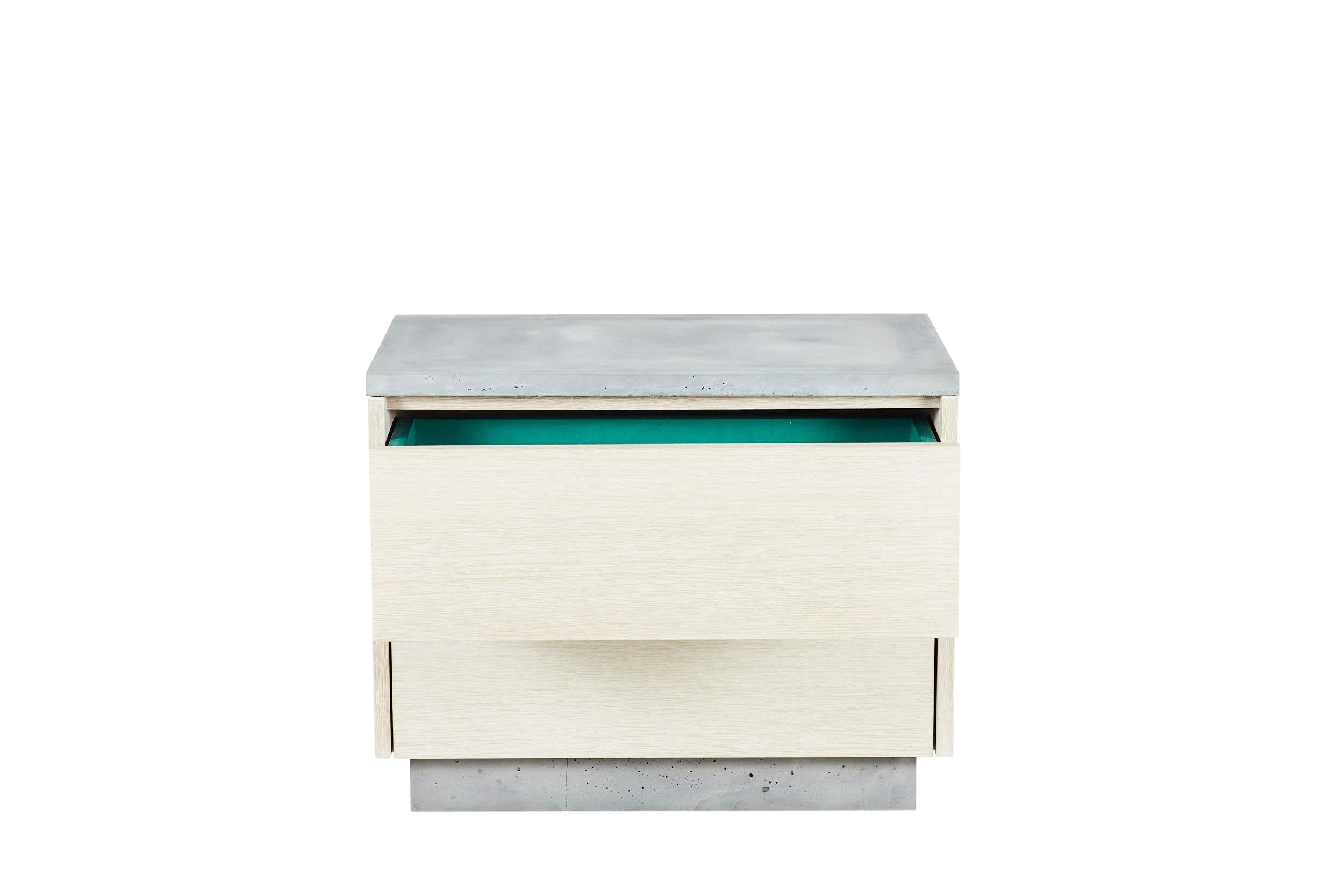 mint green end table