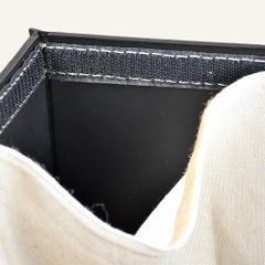 Minimal Laundry Basket by Limac Design in Regenerated Leather PETER Standard