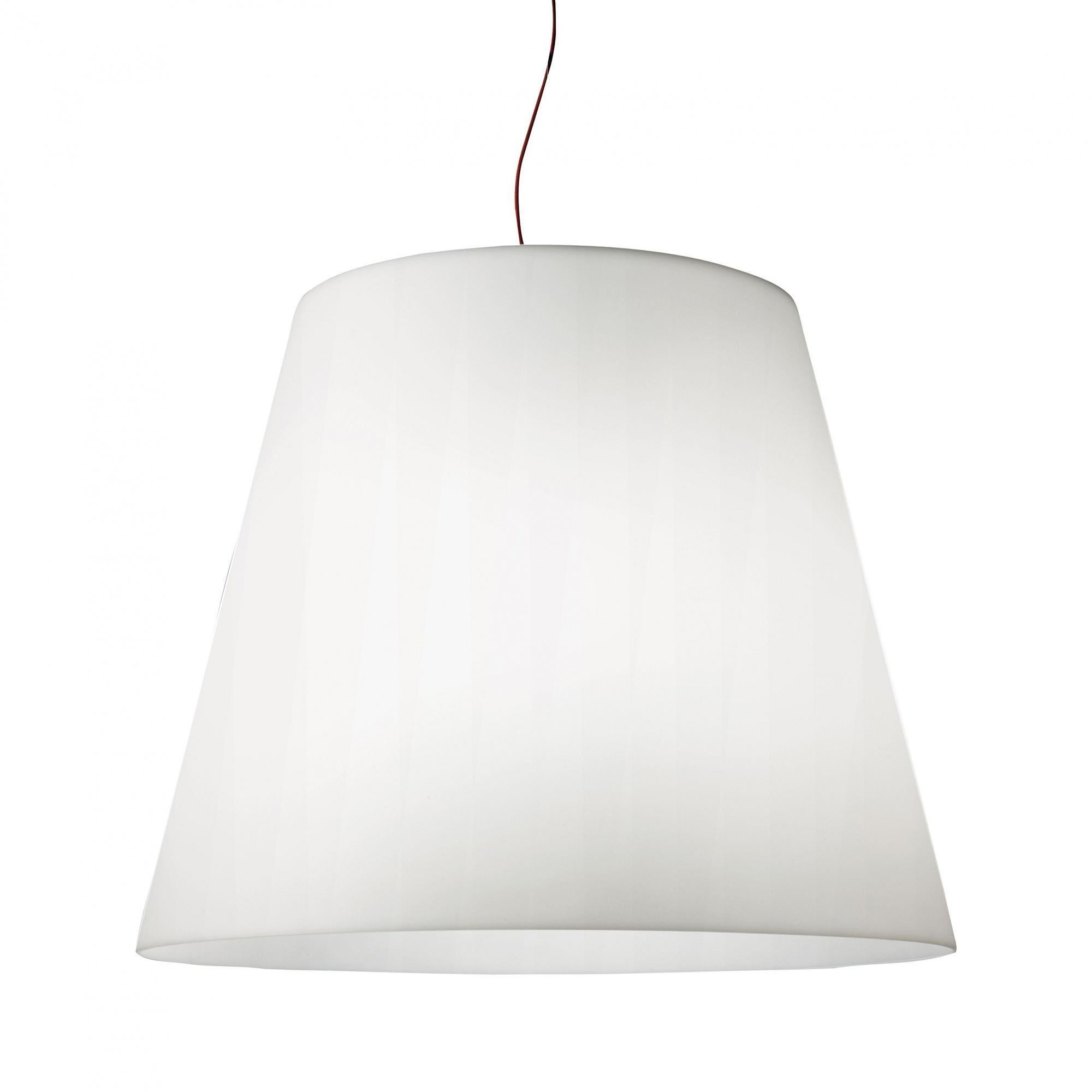 Fontana Arte Amax Suspension Pendant White Modern Charles Williams, 2004 In Good Condition In Brooklyn, NY