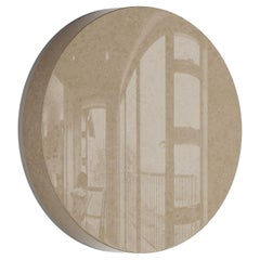 Minimal Modern Round Bird Eye Wall Lamp, Sconce Wood Veneer