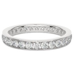 Minimal Moissanite Stapelbar Band Muttertag Geschenk Geschenk Ring in 925 Silber