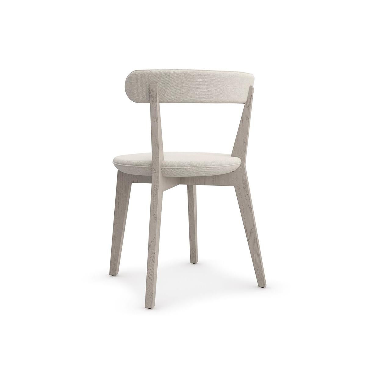 Asian Minimal Oak Dining Chair For Sale