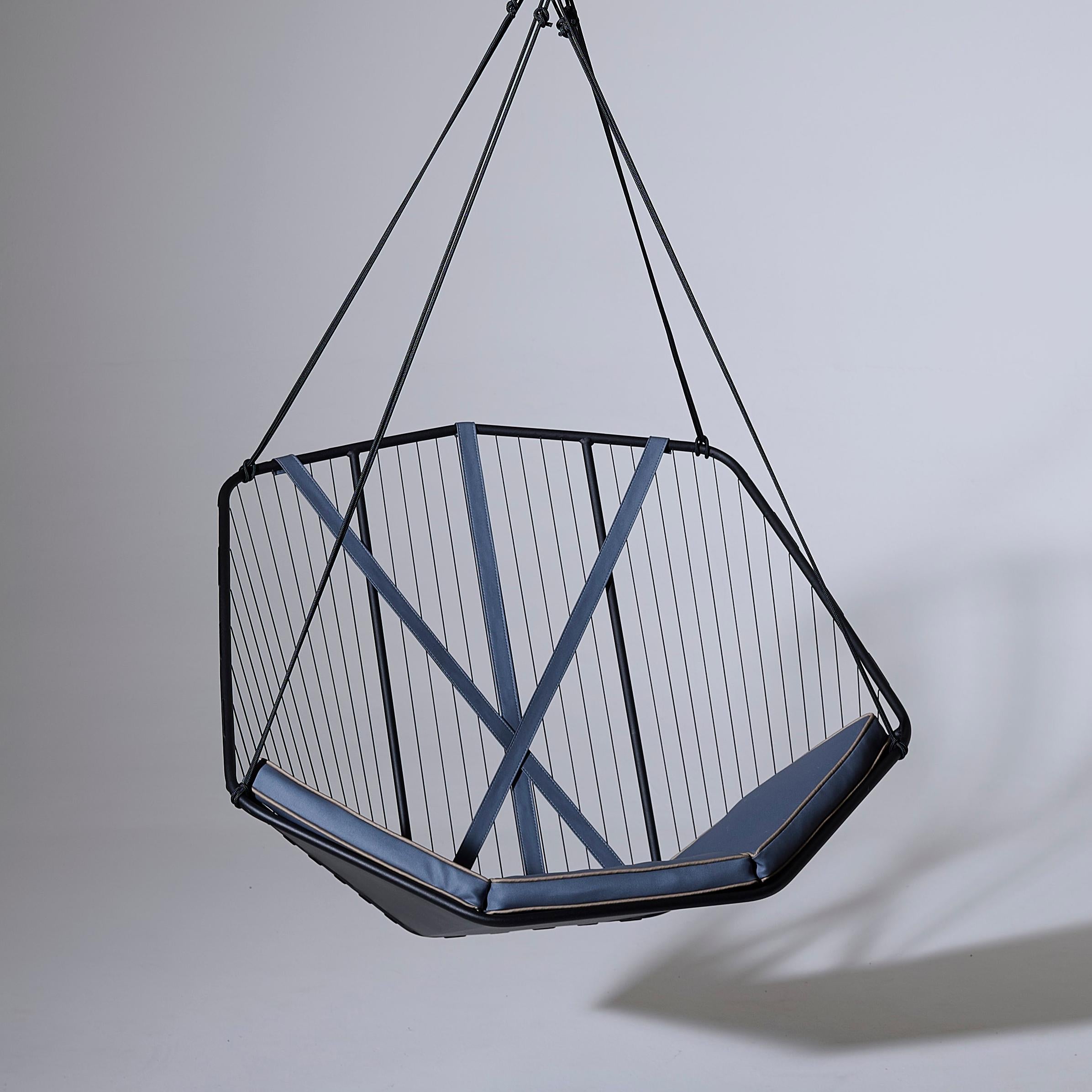 Galvanized Modern Outdoor Hanging Swing Chair For Sale