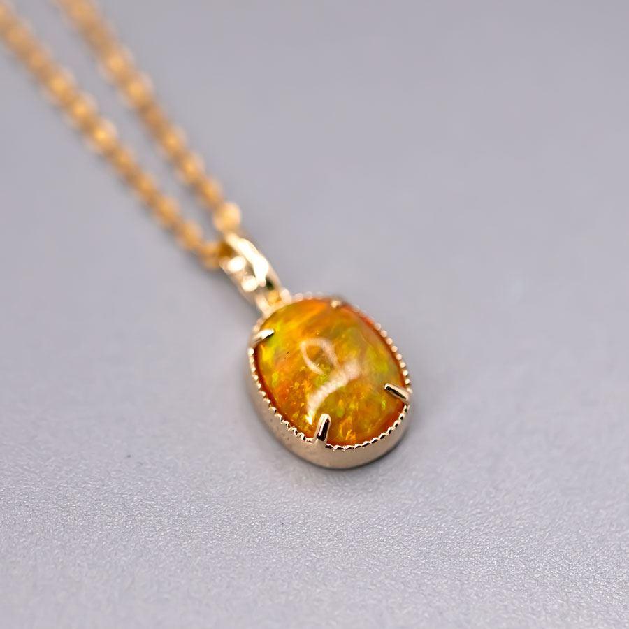 Minimal Oval Ethiopian Opal Pendant Necklace 14k Yellow Gold.


Free Domestic USPS First Class Shipping!  Free One Year Limited Warranty!  Free Gift Bag or Box with every order!



Opal—the queen of gemstones, is one of the most beautiful and rarest