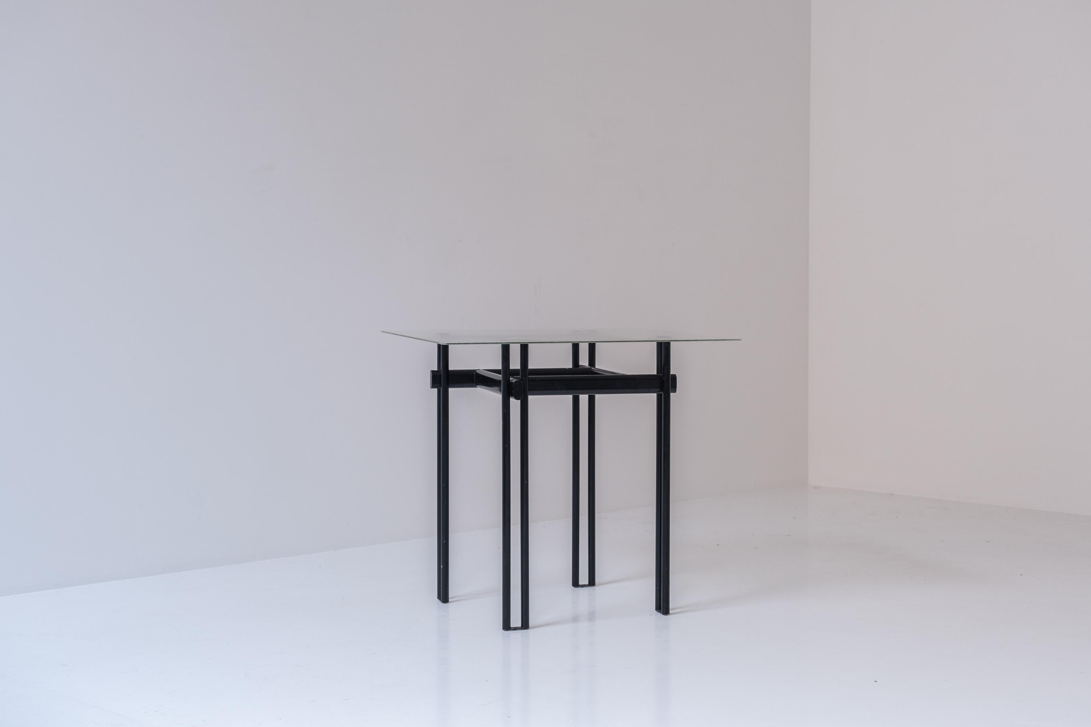 Belgian Minimal Pair of Identical Side Tables from Belgium, 1980s