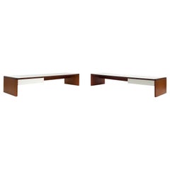 Minimal Pair of Nigh Stands by Cees Braakman for Pastoe the Netherlands, 1960's
