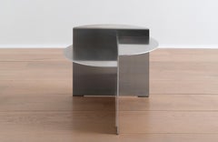 Minimal Scandinavian Modern Aluminium Rivet Side Coffee Table