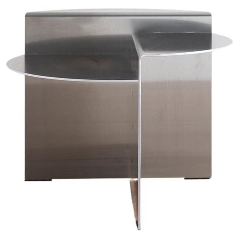 Abc home table d'appoint chromée de style scandinave argent 0426862046
