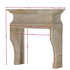 Minimal Sculptural French Limestone Fireplace Design for Luxury Living -