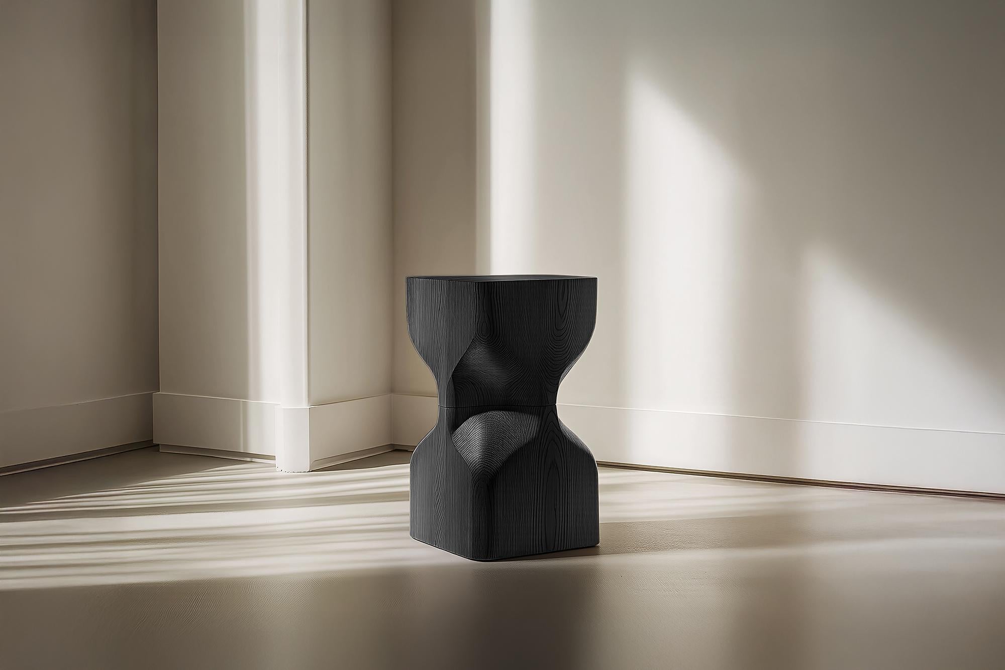 Mexicain Tabouret minimal en bois massif Socle No54, Design by Joel Escalona en vente