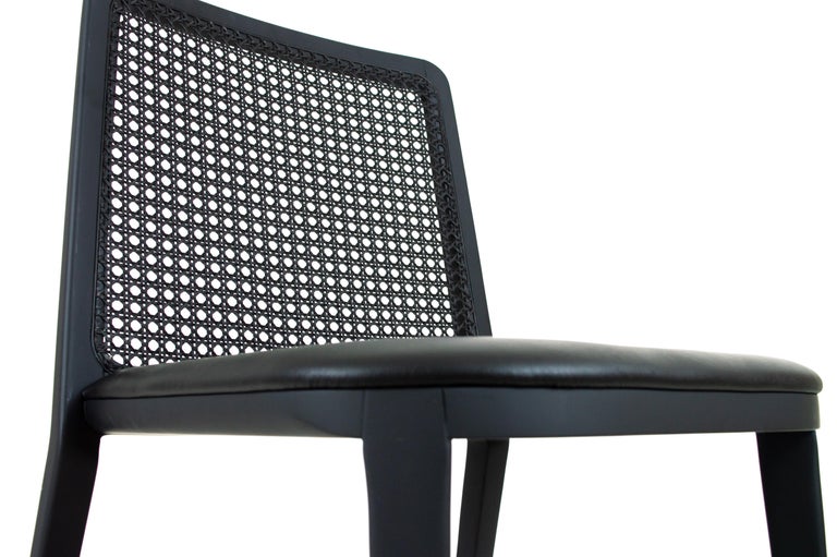 Minimal Style, Solid Wood Chair, Leather or Textile Seating, Caning