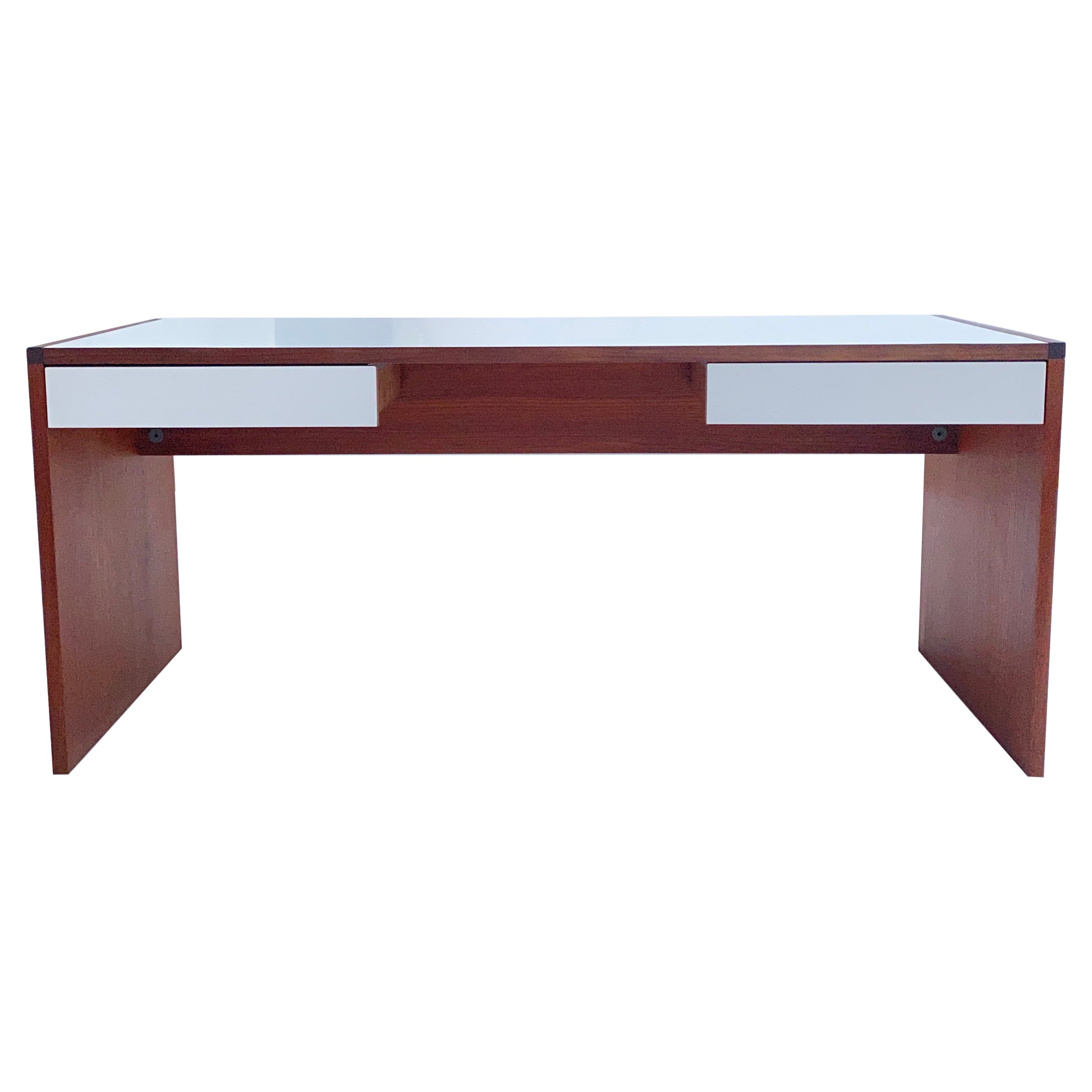 Coiffeuse minimaliste en teck et formica de Cees Braakman pour Pastoe, années 1960 en vente