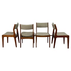 Vintage Minimal Teak dining chairs-set of four