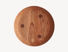 Minimal Three-Legged Stool in Black Cherry by Coolican & Company