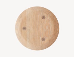 Minimalistischer dreibeiniger hocker aus weißer eiche von Coolican & Company
