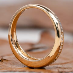 Minimal Tiny Bubble Ring 14k Gold Ring Diamond Legacy Dome Ring Unique Gift.