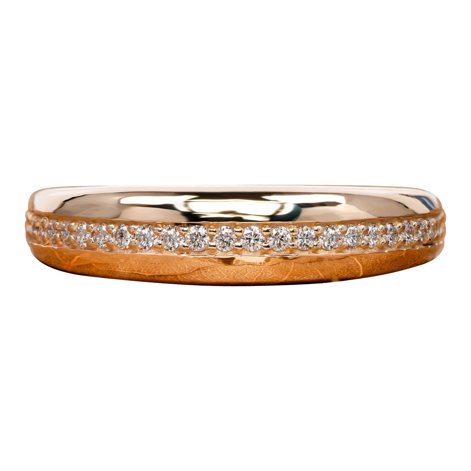 Minimal Tiny Bubble Ring 14k Gold Ring Diamond Legacy Dome Ring Unique Gift. For Sale