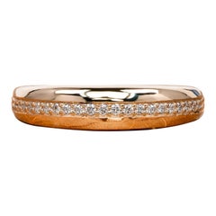 Anillo minúsculo de burbujas Anillo de oro de 14 quilates Anillo con cúpula del legado de diamantes Regalo único.