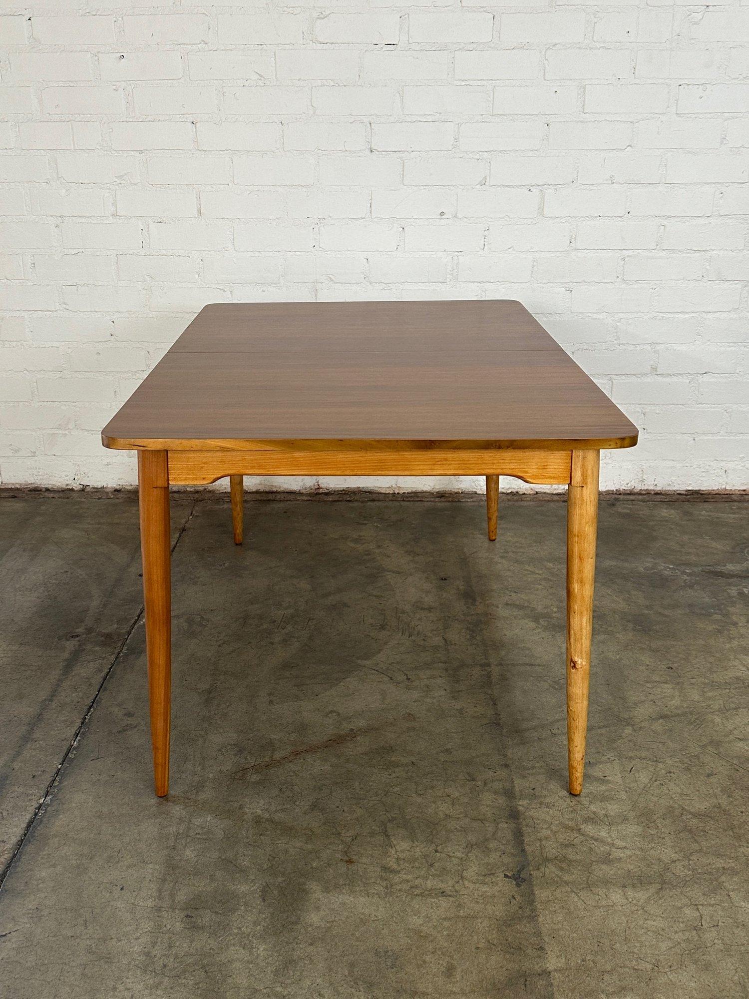 Mid-20th Century Minimal Two Tone Dining Table For Sale