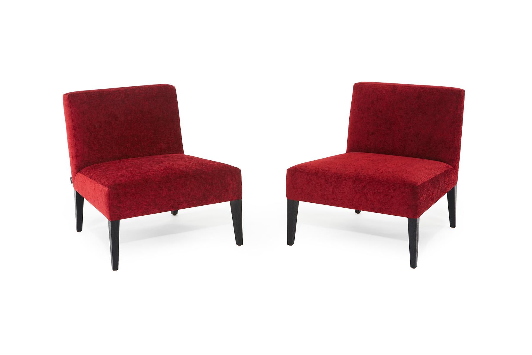Morgan-Sessel mit enger Sitzfläche und Rückenlehne Sleeper-Sessel Holz Eiche Ahorn Nussbaum Sonderanfertigung (amerikanisch) im Angebot
