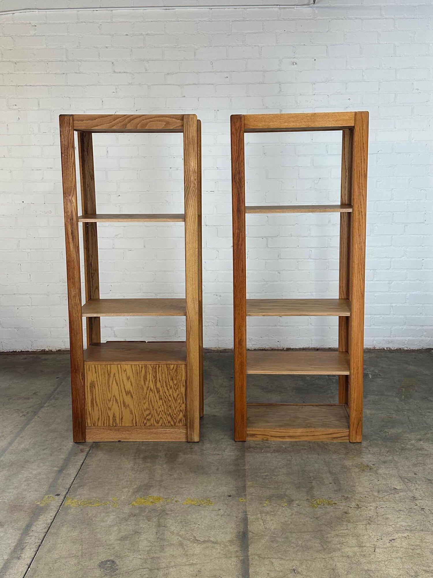 Mid-Century Modern Minimal Vintage Oak Shelving -Sold Separately