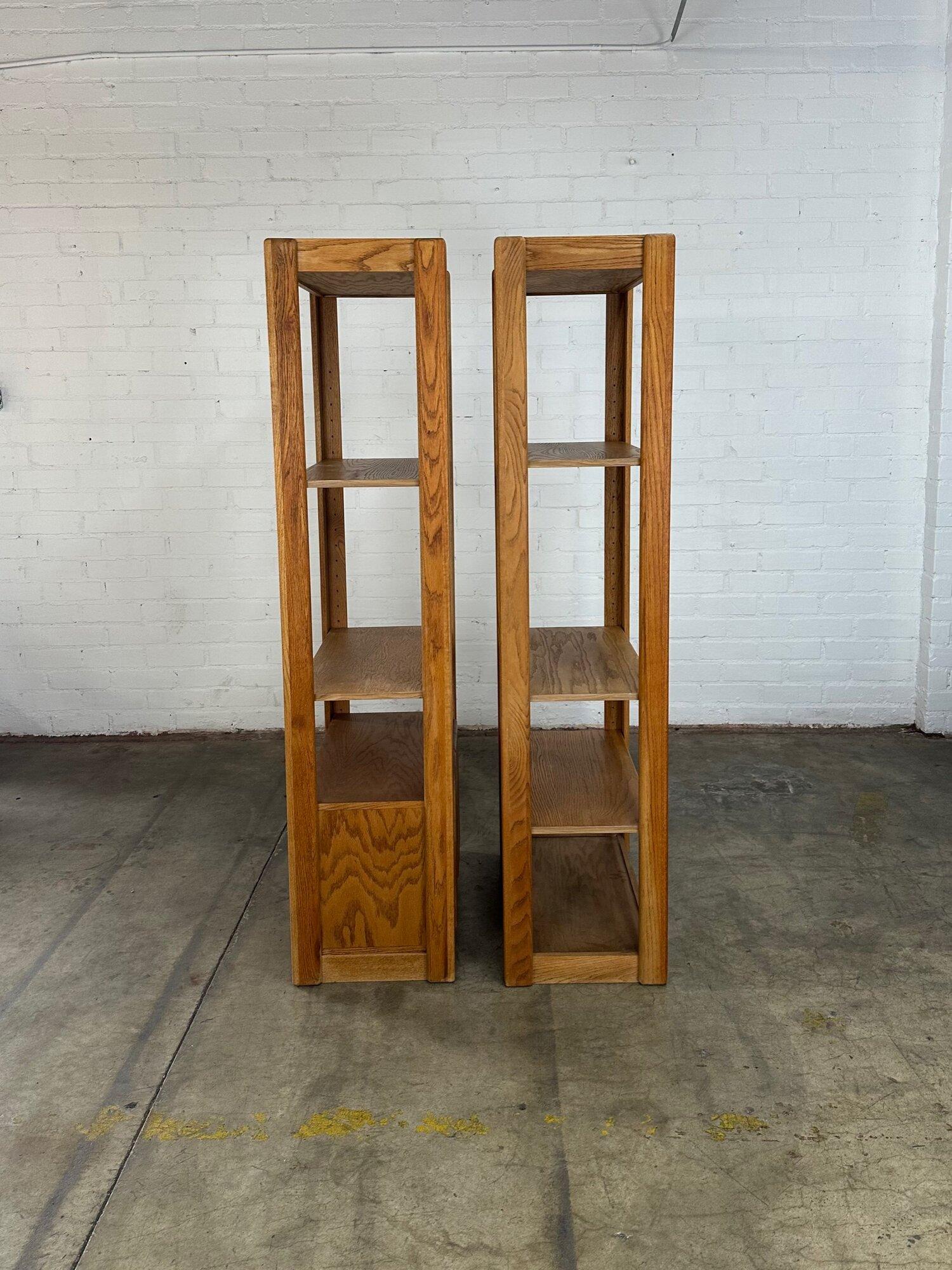 Wood Minimal Vintage Oak Shelving -Sold Separately