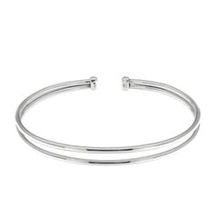 Minimal White 18 Karat Gold Bracelet - Micheletto