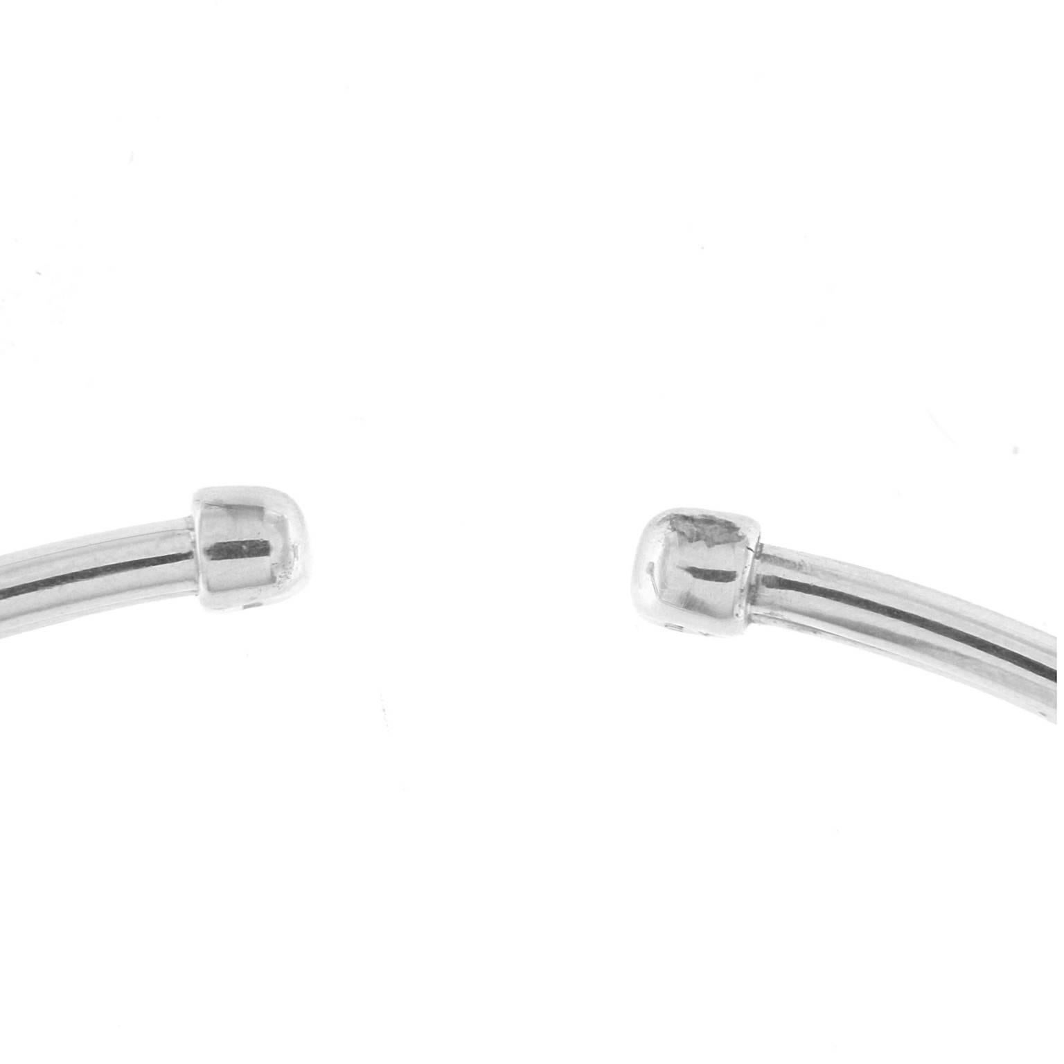 Bracelet minimaliste en or blanc 18 carats Unisexe en vente