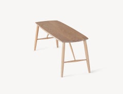 Minimal 43" White Oak Bench by Coolican & Company