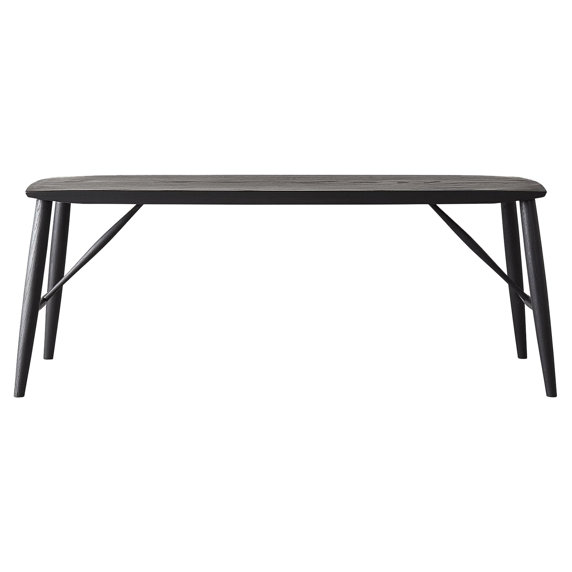 Minimal Black 43" Bench in Solid Ash by Coolican & Company