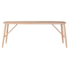 Minimal White Oak Bench by Coolican & Company