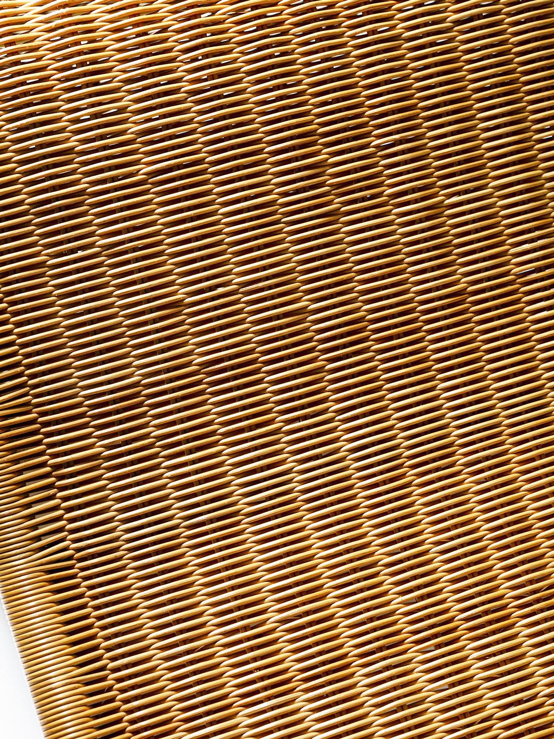 Minimal Wicker Chaise Longue by Tito Agnoli for Bonacina, Italy, 1960s For Sale 1