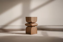 Minimal Wooden Socle No108 Nightstand, Design by Joel Escalona