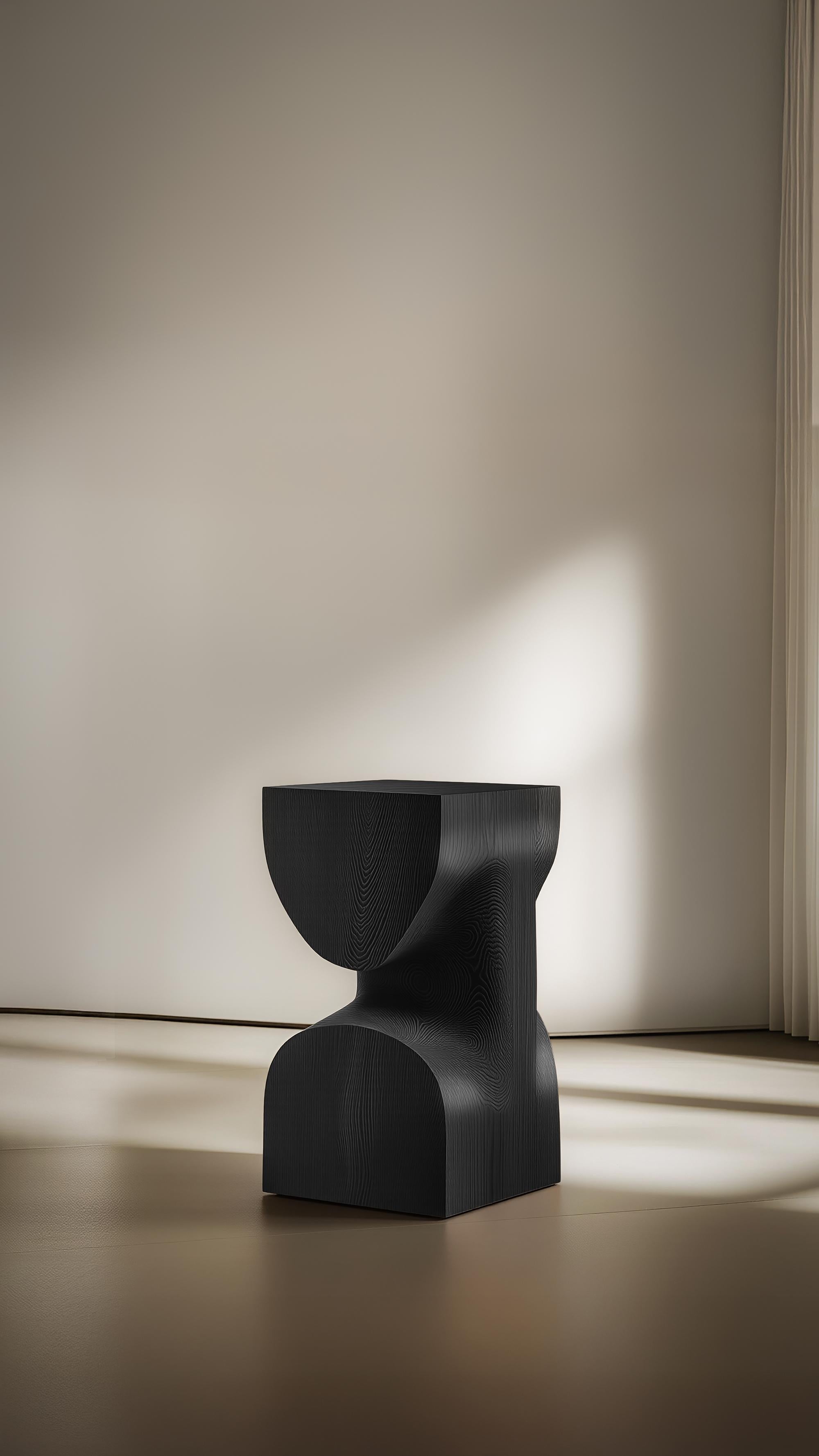 Minimal Wooden Socle No76 Side Table, Designed by Joel Escalona In New Condition For Sale In Ciudad de México, CDMX