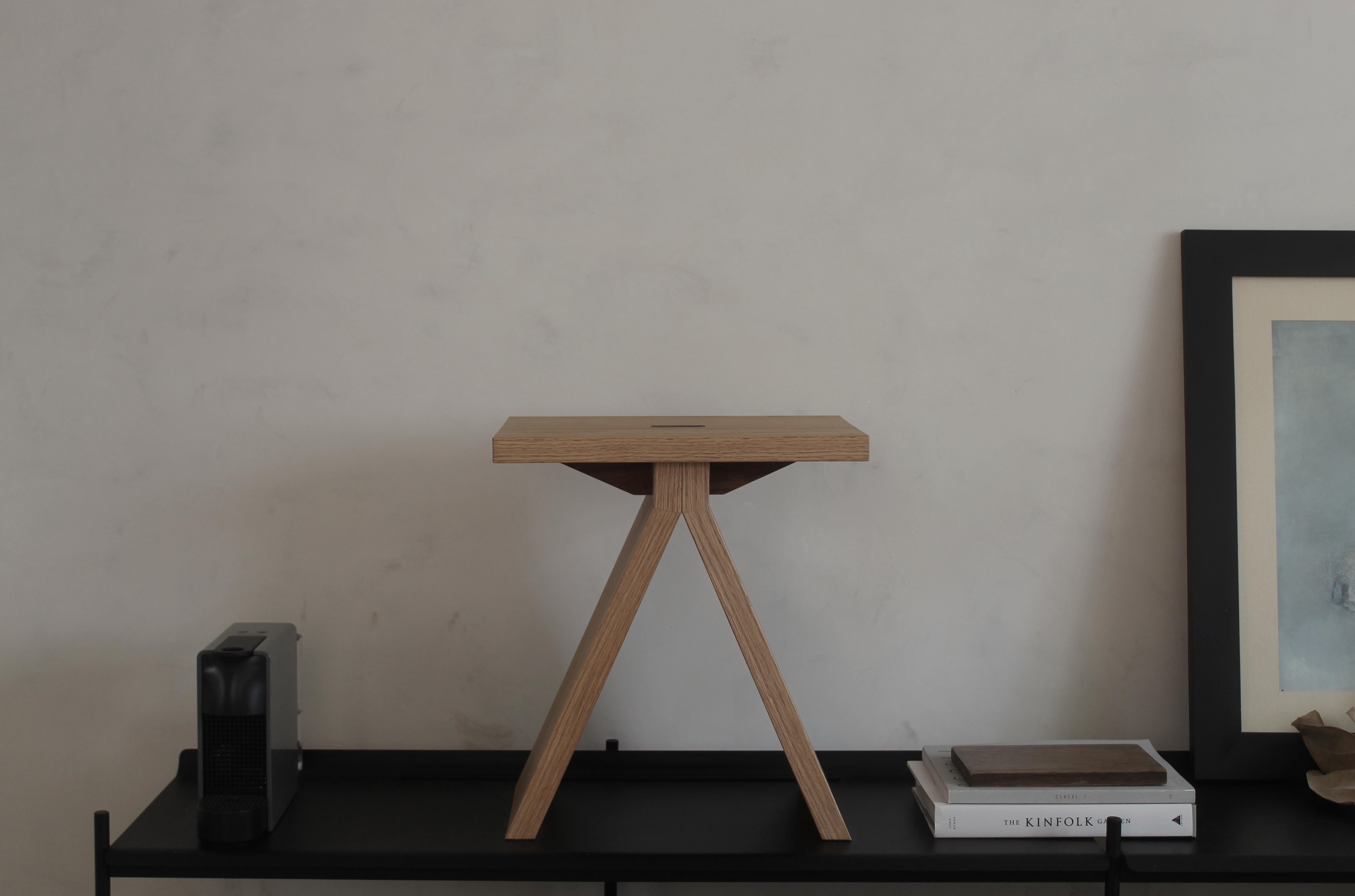 Minimal Wooden Stool 