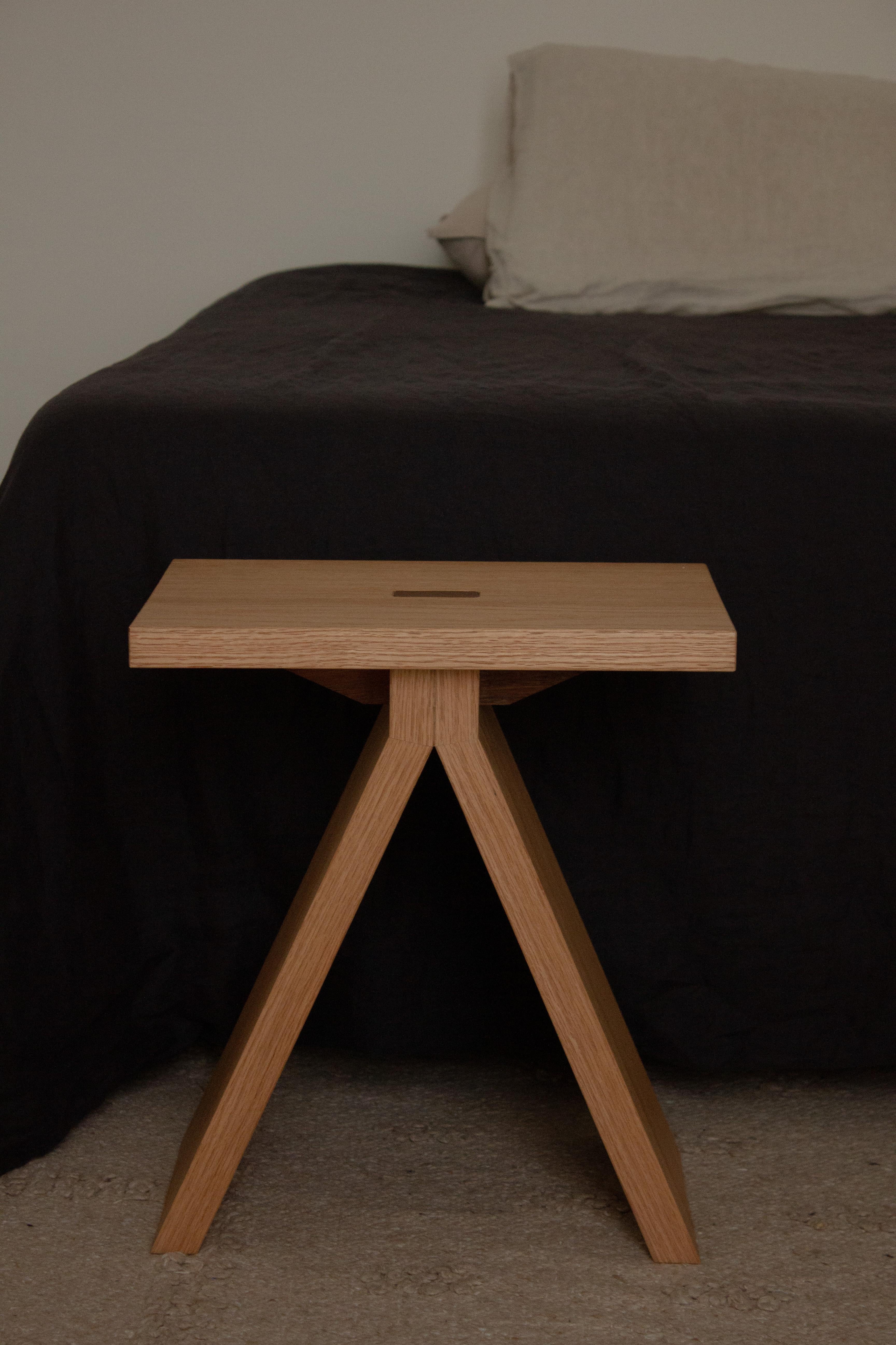 Contemporary Minimal Wooden Stool 