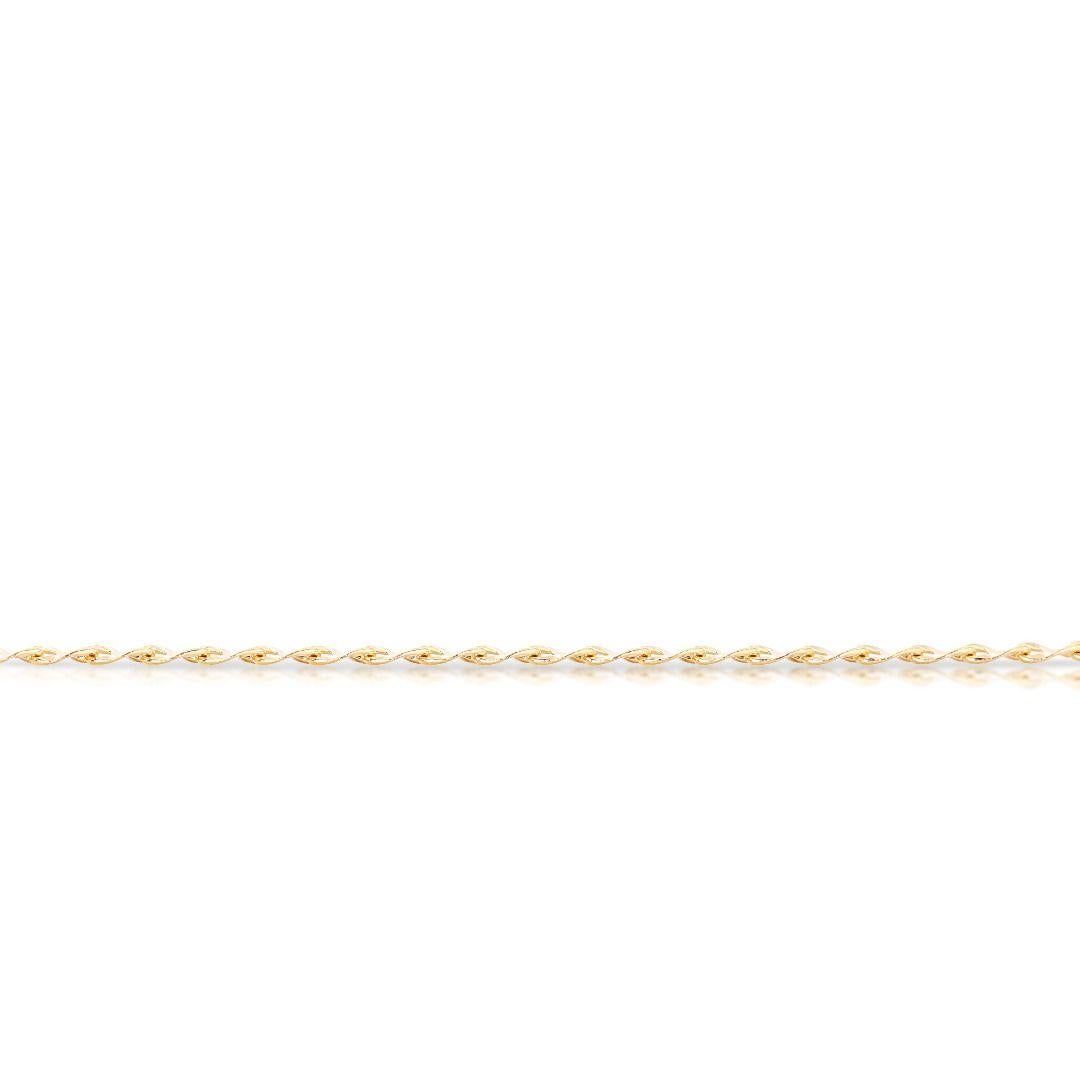 Minimalist 18K Yellow Gold Chain Necklace For Sale 1