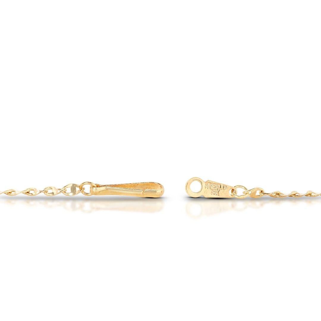 Minimalist 18K Yellow Gold Chain Necklace For Sale 2