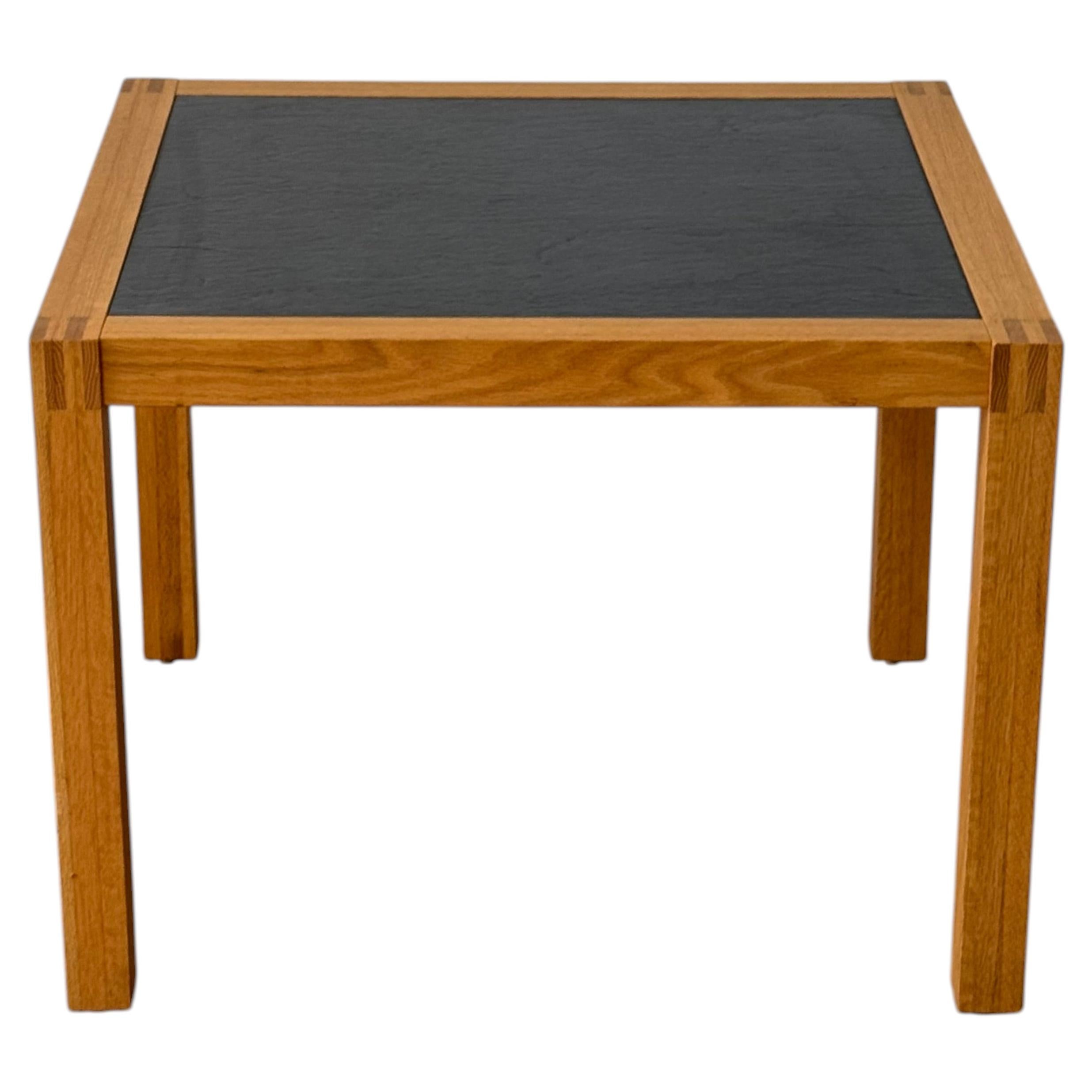 Minimalist 1970s Oak Frame Side / End Table by Mazairac & Boonzaaijer - Pascoe For Sale